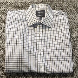 Bonobos Casual Blue and White Button Down Shirt